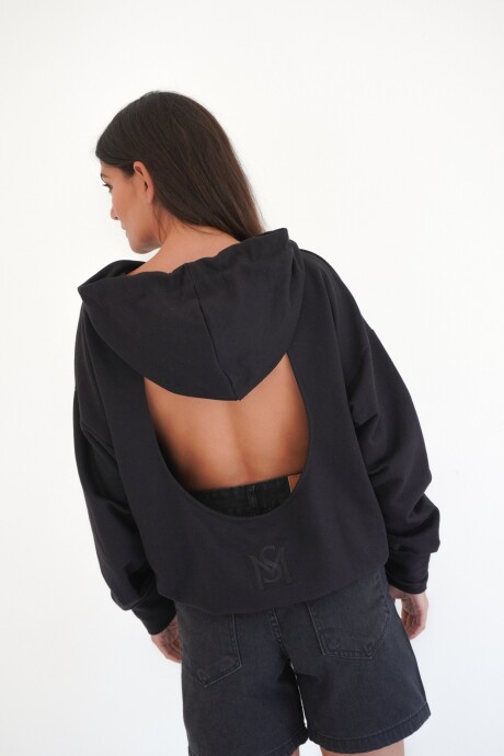 Sweater Backless Negro
