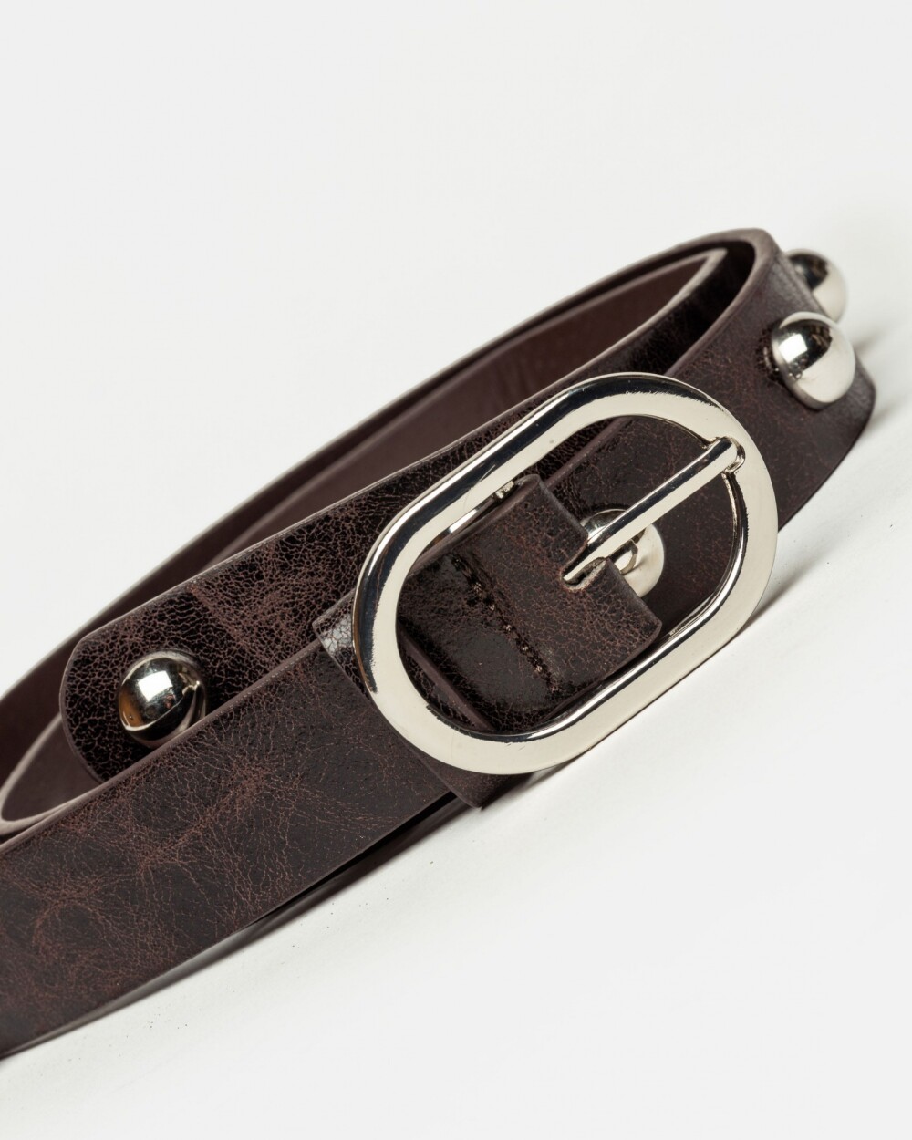 Cinturón Crash en efecto cuero Negro