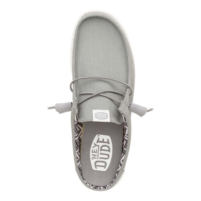 Zuecos Wally Slip Stretch Canvas - Hombre Grey