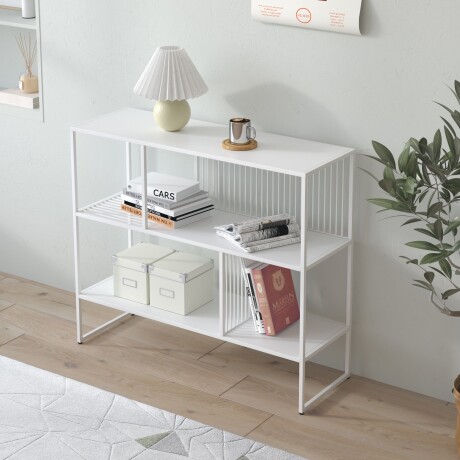 BIBLIOTECA METAL BLANCO OLIVIA