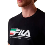 FILA Comfort tour motor sport Remera manga corta casual para hombre - Negro Negro