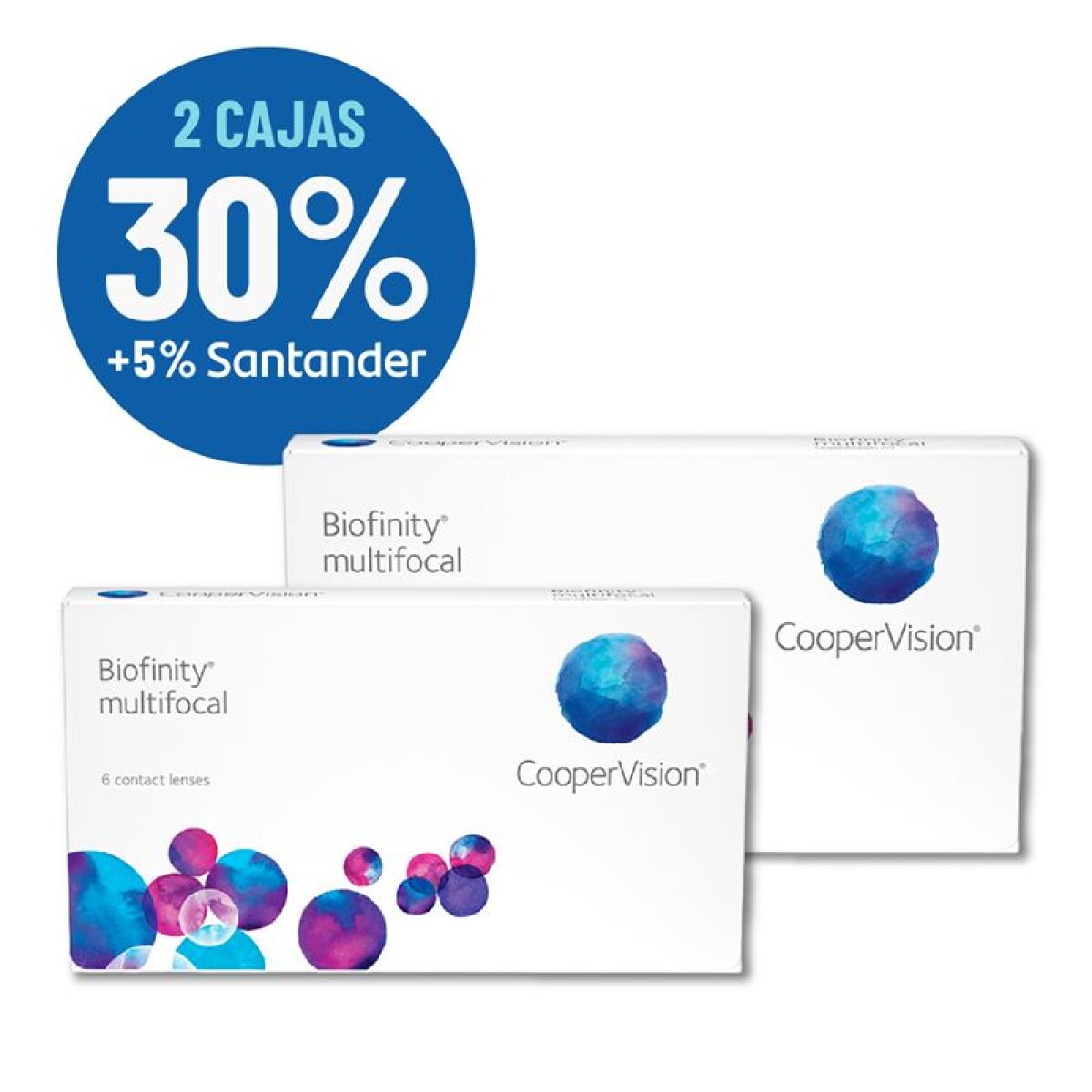 Set Biofinity Multifocal X 2 Cajas - Blanco 