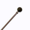 VARA METAL BRONCE P/CORTINA 122-218CM Unica