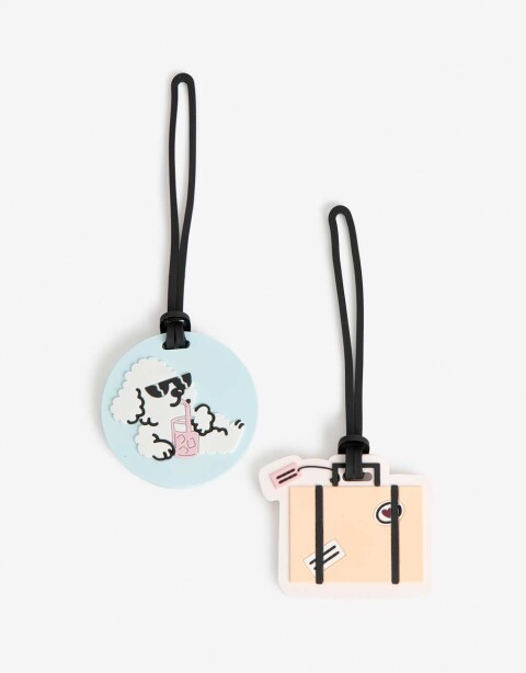 Tags Silicona Set De 2 Identificadores De Valija - Combinacion Multicolor