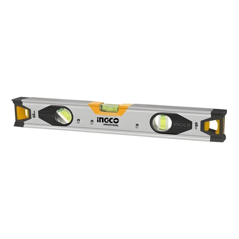 Nivel Imantado Magnético Ingco con Burbuja de Aluminio 60cm Nivel Imantado Magnético Ingco con Burbuja de Aluminio 60cm