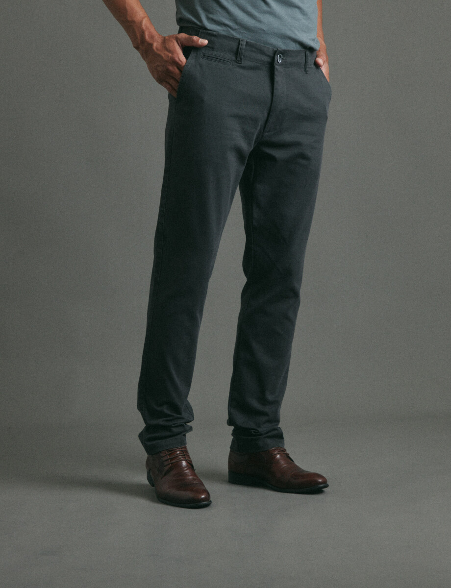 080422 PANTALÓN SPORT S/PINZAS HARRY Gris Oscuro