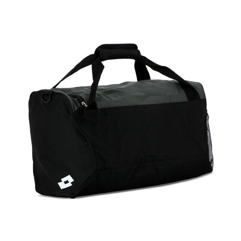 Bolso Deportivo Lotto Mediano Negro-Gris