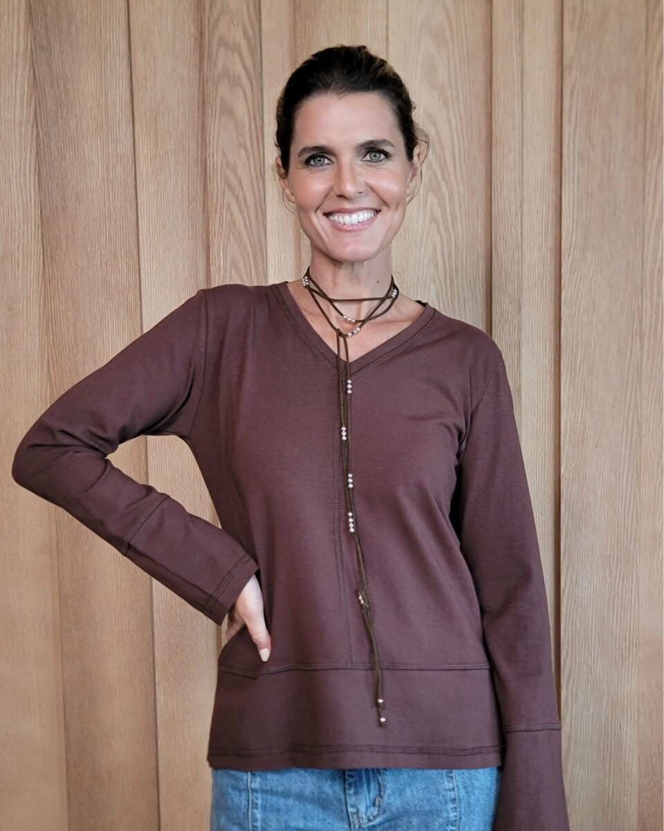 Remera Julia - Chocolate 