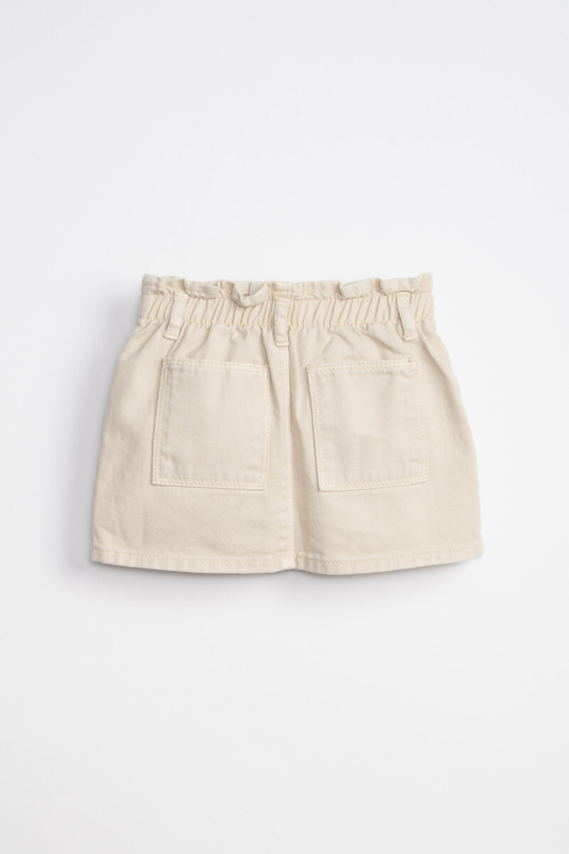 Pollera jean paper bag Cruda
