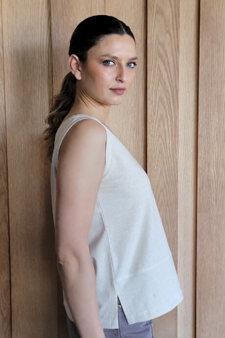 Musculosa Aloe Beige Melange