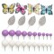 Topper Mariposas y Esferas Lila
