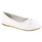 Ballerinas Infantiles Croco Kids con Puntera Blanco