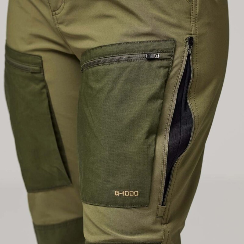 Pantalón Fjallraven Keb Agile Trousers W Mujer Suede Brown-dark Olive