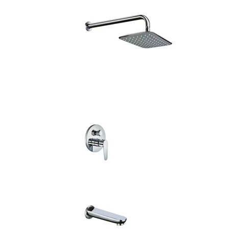 Grifería de ducha Monocomando de embutir con transferencia Euro Cromado Grifería De Ducha Monocomando De Embutir Con Transferencia Euro Cromado