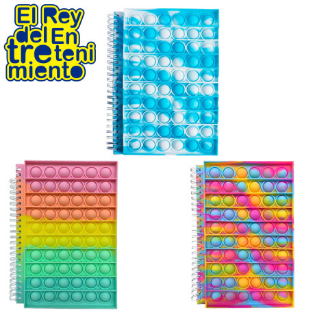 Cuaderno Espiral Pop It Real 16x14cm Varios Colores Multicolor