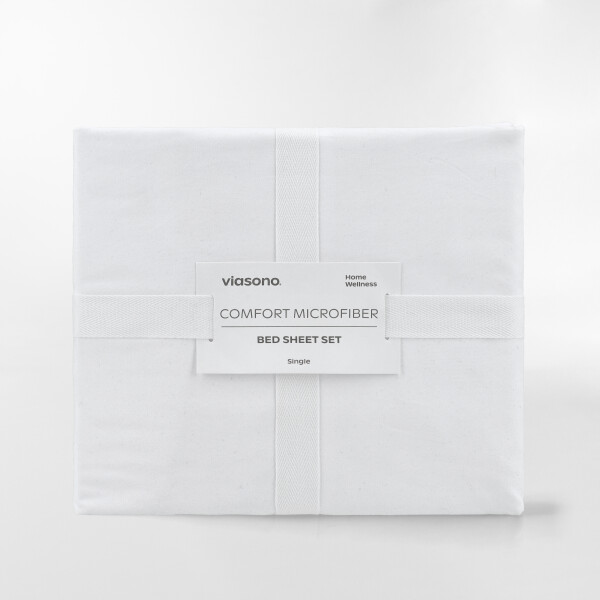 SÁBANA MICROFIBER BLANCO - 1 PLAZA