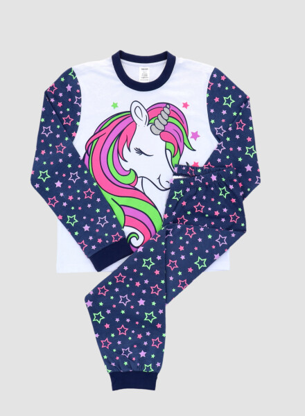 Pijama infantil unicornio Azul noche
