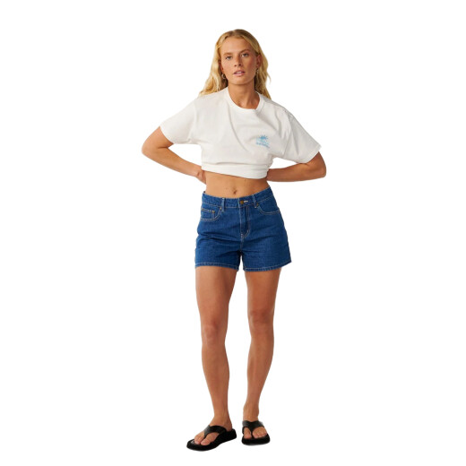 Remera Rip Curl Swell Crop - Blanco Remera Rip Curl Swell Crop - Blanco
