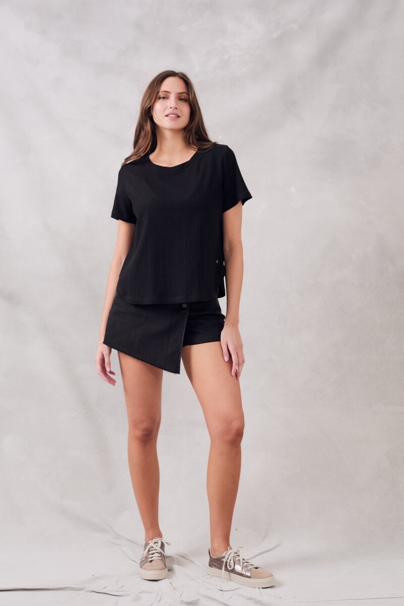 Remera Algodón Negro