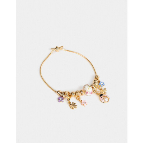 Pulsera Flexible Multidijes Dorado