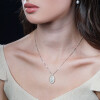 Medalla religiosa Virgen Milagrosa de plata 925 con brillante y virola de oro 18k (incluye cadena) Medalla religiosa Virgen Milagrosa de plata 925 con brillante y virola de oro 18k (incluye cadena)