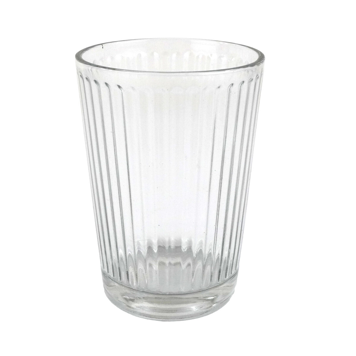 VASO VIDRIO X1 LABRADO VERTICAL 420ML 8.5X12CM VDA14167 RAYAN 