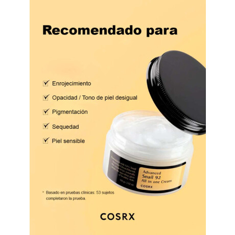 Advanced Snail 92 All In One Cream Cosrx Crema Hidratante Con Un 92% De Mucina De Caracol (100Mg)