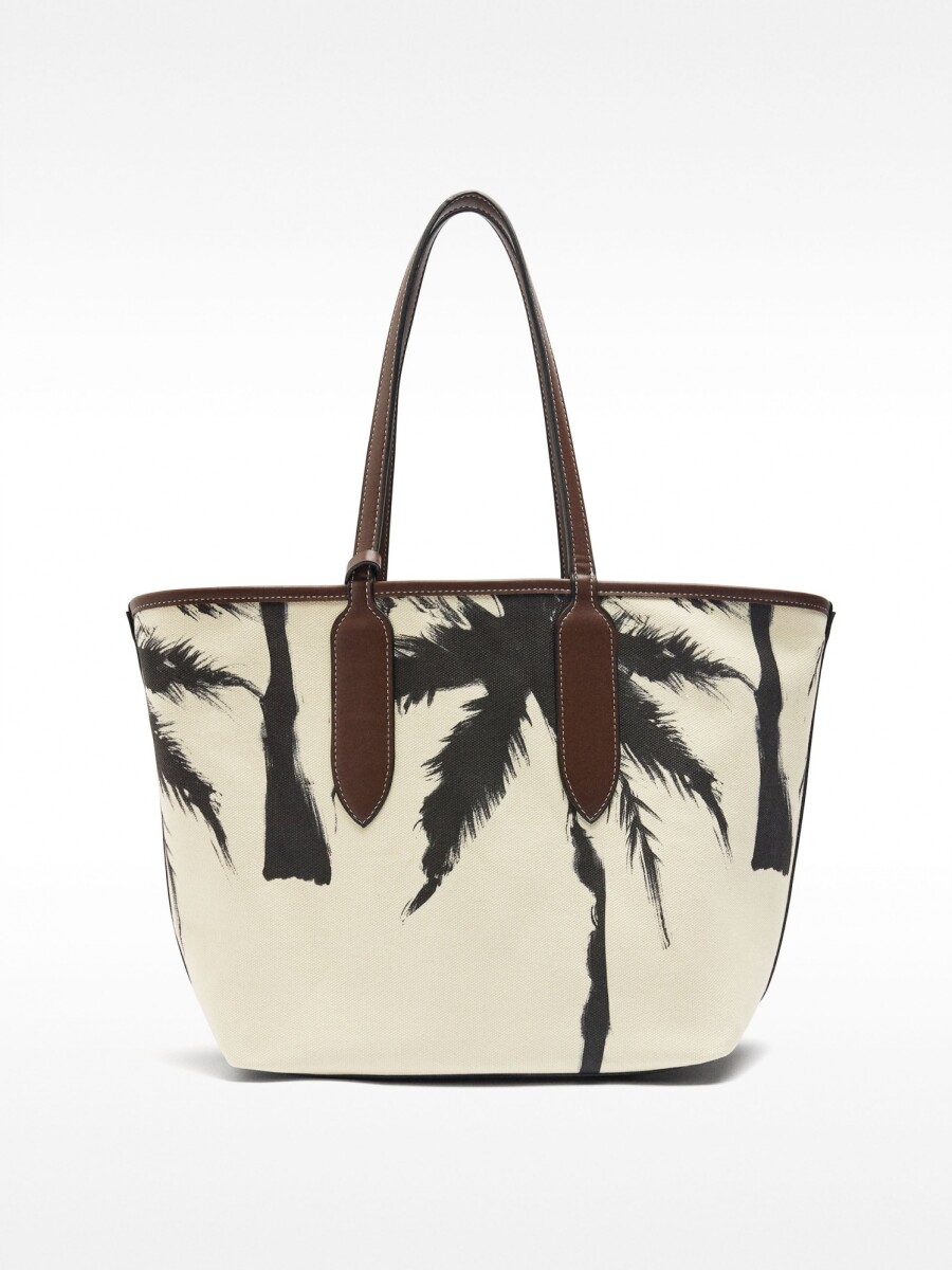 Bolso Shopper De Tejido Reversible crudo
