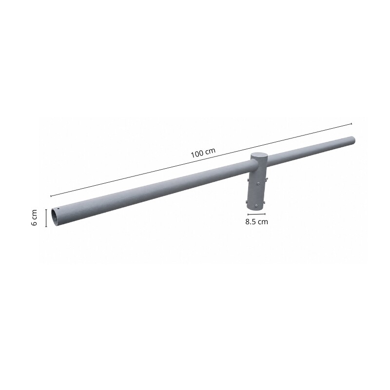 BRAZO DOBLE DE COLUMNA PARA LUMINARIA VIAL - 100CM Brazo Doble de Columna Para Luminaria Vial 100 cm