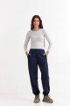 Pantalón dep clásico c/puños elásticos - UNISEX AZUL OSCURO