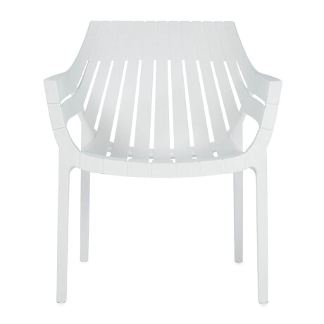 Silla Sillón Hilton Interior Exterior UV 150k Elegante Blanco