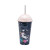 Vaso Plástico Milkshake con Pajita 500 ml Varios Diseños Unicornio