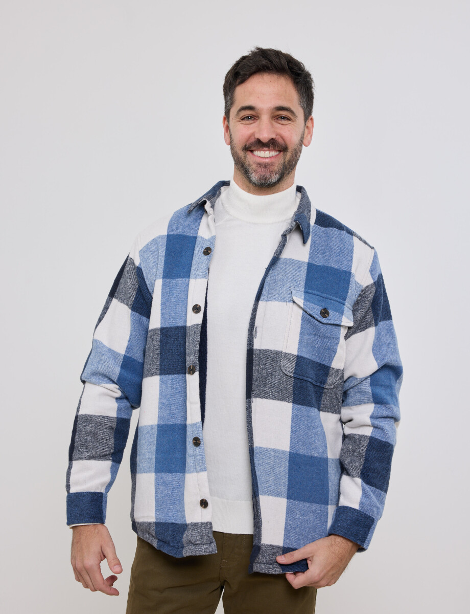 300564 SOBRECAMISA HARRY Azul Piedra/natural