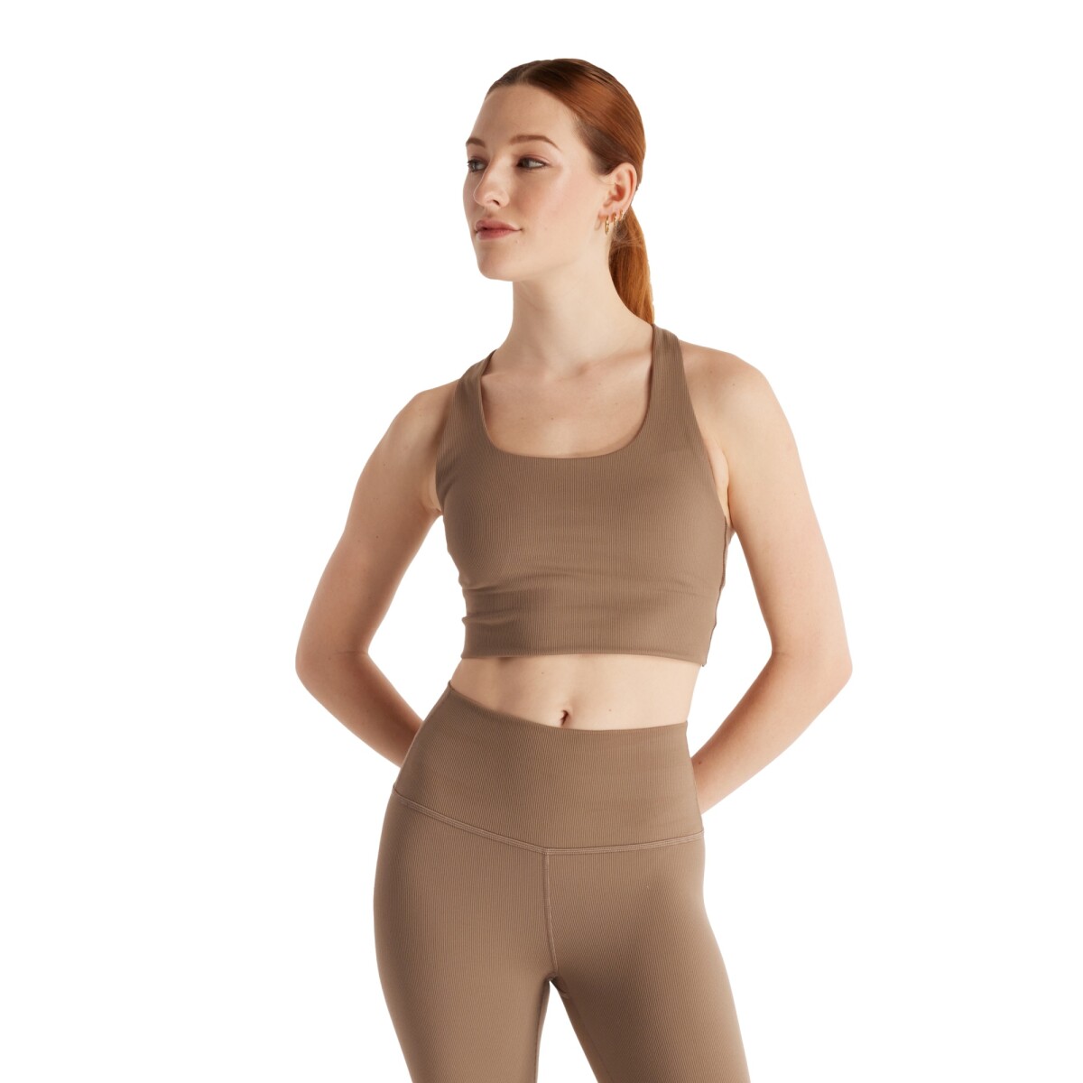 Top New Balance de Dama - RIB LIGHT SUPPORT - WB43030MS - MUSHROOM 