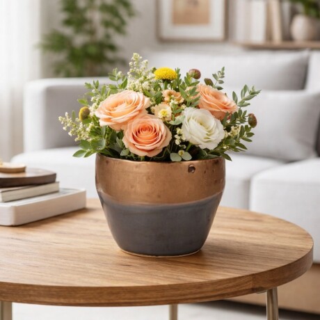 FLORERO VOLCAN Negro - Small