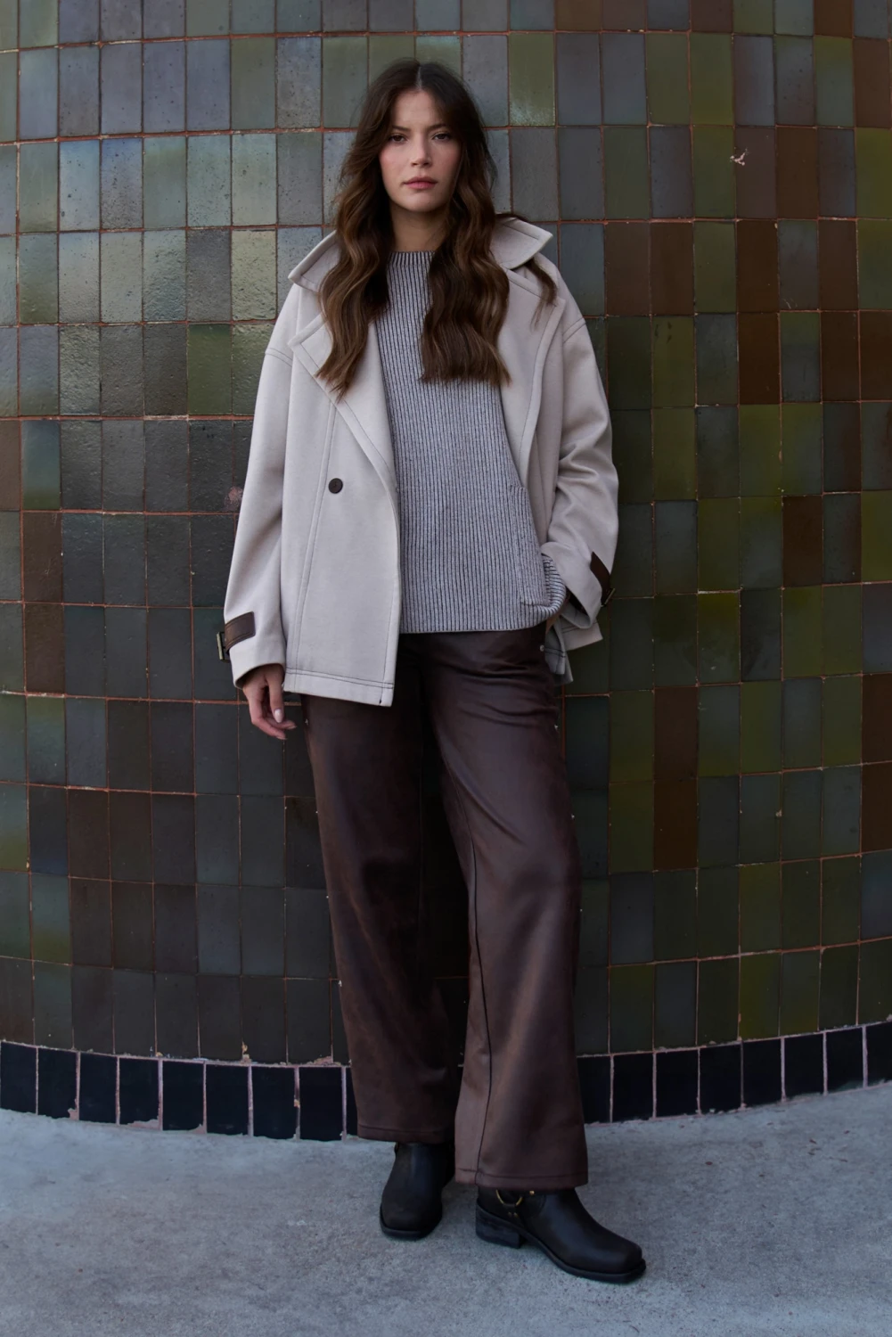 CHAQUETON HEBILLA natural 1