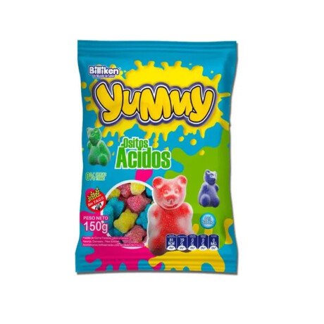 Goma Yummy 150 grs Ositos Acidos