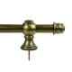 Barrote cortina de metal 2 m + 2 Soportes ORO VIEJO