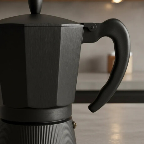 Cafetera Italiana en Aluminio 9 tazas Negro