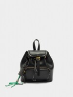 Mini Mochila Com Colgante negro