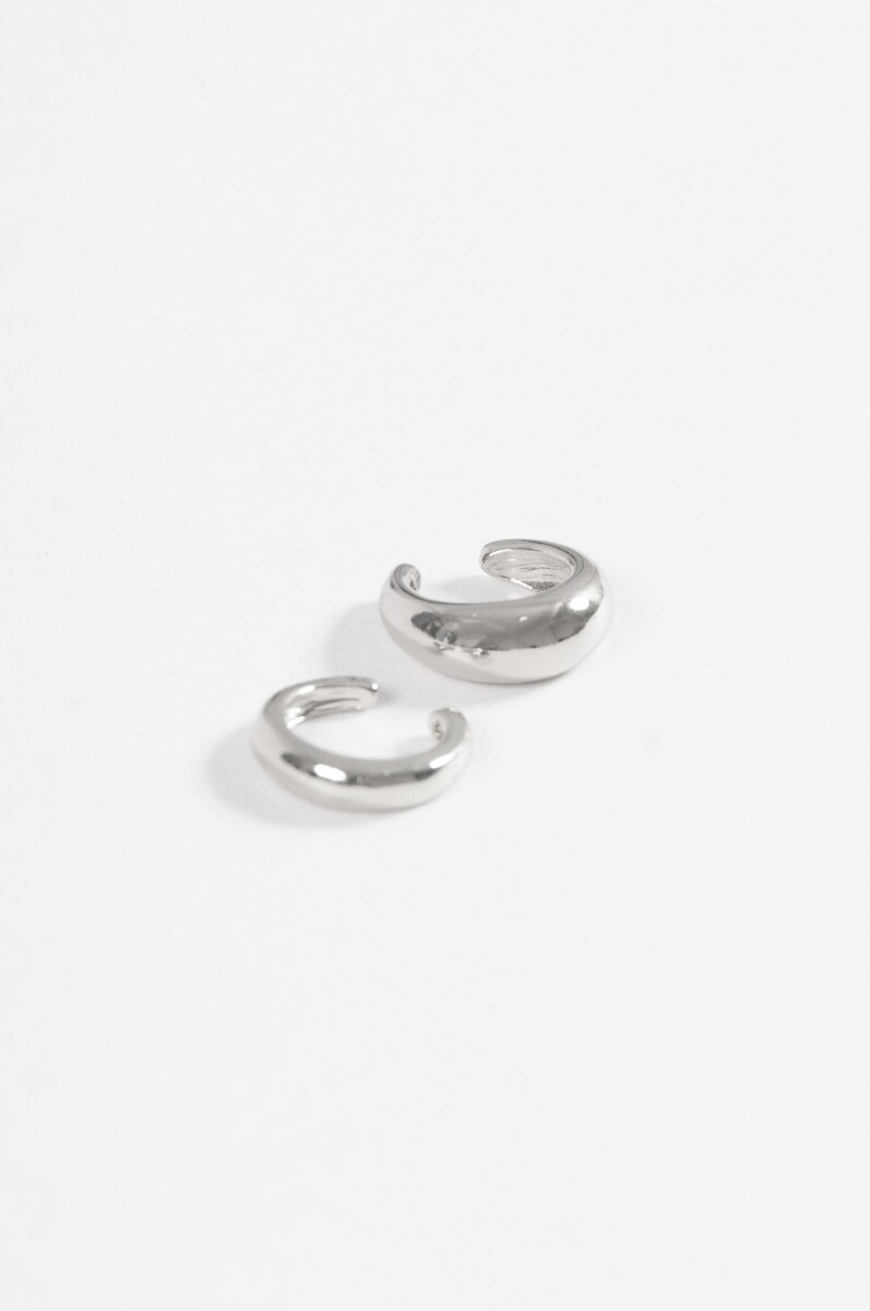 Set de 2 earcuff - plateado 