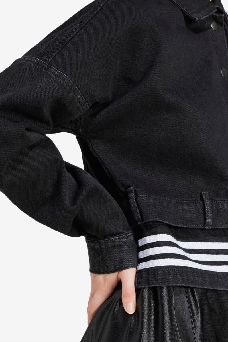 CHAQUETA DENIM Negro
