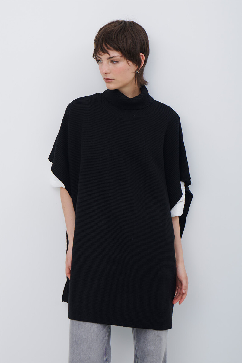 PONCHO ROMPEVIENTO - NEGRO 