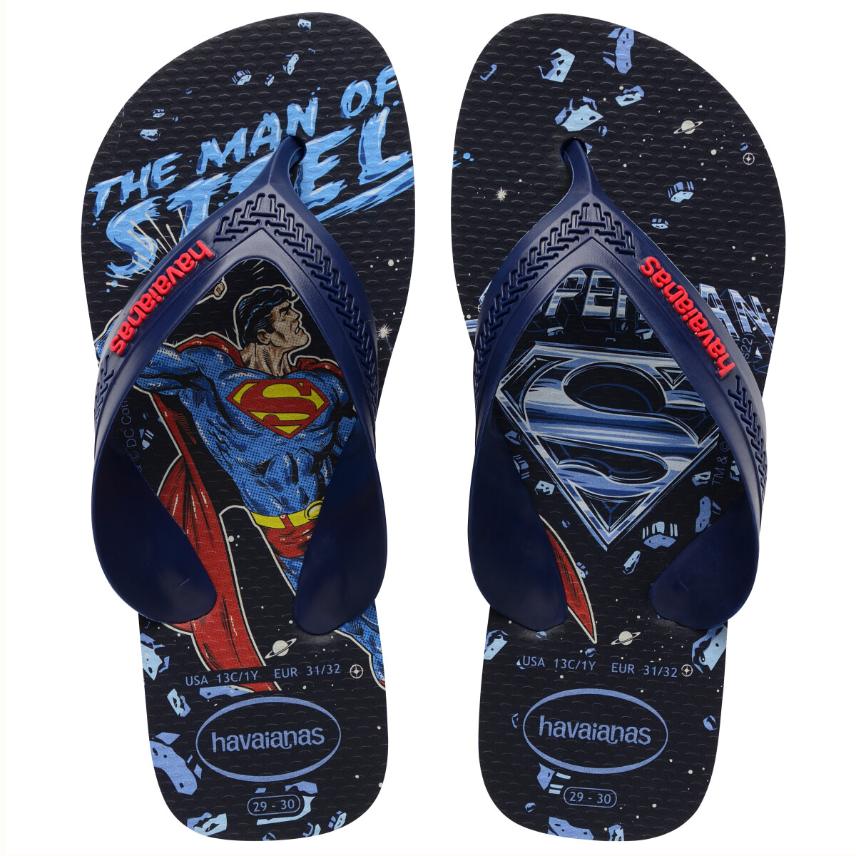 Sandalia de Niños Havaianas Kids Max Heroes - Azul Marino - Rojo Rubí 