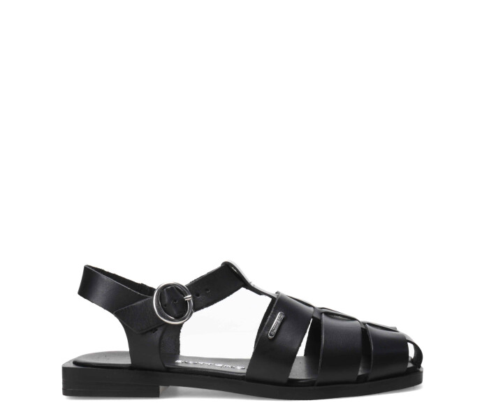 Sandalia franciscana con punta cerrada 336801 Preto