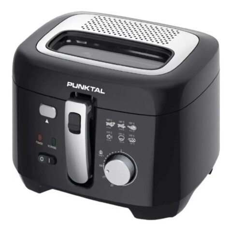 Freidora Punktal De Aceite 1800w 2.5l Termostato Ajustable Color Acero Inoxidable Freidora Punktal De Aceite 1800w 2.5l Termostato Ajustable Color Acero Inoxidable