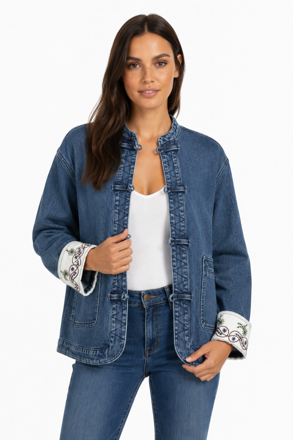 Campera Donnie Azul Grisaceo