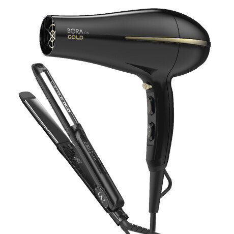 Kit Gama Planchita de Pelo Style Duo + Secador Bora Gold 001