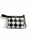 Rombos Clutch Negro / Hielo