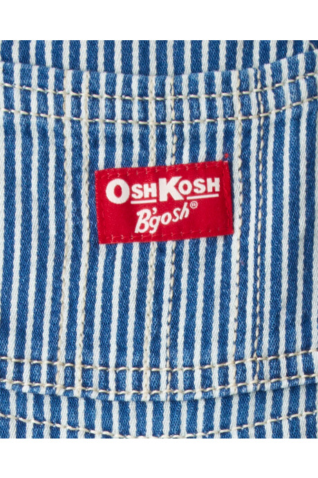 Enterito jean a rayas con forro rojo Sin color